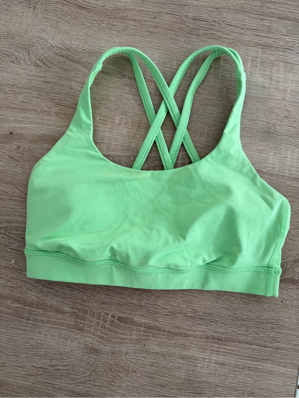 lululemon athletica Bright Lime Cross-Back Sports Bra